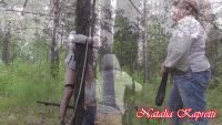 Preventive spanking of Kat in the woods 00002