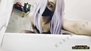 Knkykttn97 - Pooping - Smearing In Fishnets 00001
