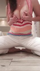 White jeans pee poo humiliation 00001