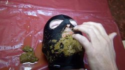 Slave in doggys86758756896tyle, pooping, in his mouth 00002